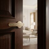 Alloytek - AVINYA Zinc Door Handle Combo Set with 60mm Pin Cylinder Lock & Knob