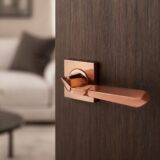 Alloytek - BERMUDA Brass Door Handle Combo Set with 60mm Pin Cylinder Lock & Knob
