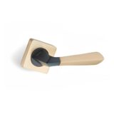Alloytek - BERMUDA Brass Door Handle Combo Set with 60mm Pin Cylinder Lock & Knob