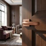 Alloytek - Belta Zinc Door Handle Combo Set with 60mm Pin Cylinder Lock & Knob