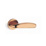 Alloytek - Bolt Rose Brass Door Handle Combo Set with 60mm Pin Cylinder Lock & Knob