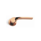 Alloytek - Boom Rose Brass Door Handle Combo Set with 60mm Pin Cylinder Lock & Knob