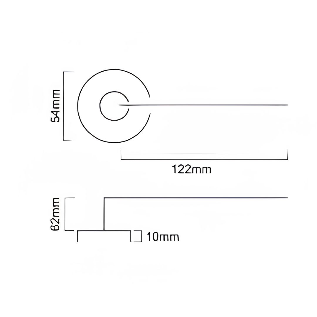 Alloytek - Cambridge Brass Door Handle Collection with Lock & Latch-4 Alloytek - Cambridge Brass Door Handle Collection with Lock & Latch
