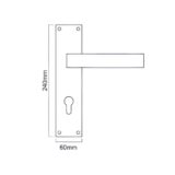 Alloytek - Carnival Zinc Door Handle Collection with Lock & Latch
