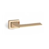 Alloytek - Cinthia Brass Door Handle Combo Set with 60mm Pin Cylinder Lock & Knob