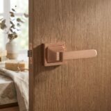 Alloytek - Curvv Zinc Door Handle Combo Set with 60mm Pin Cylinder Lock & Knob