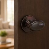 Alloytek - DKB723 Brass Door Knob Set Premium DUNEDIN Knob Set for Main Doors & Interior Doors