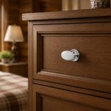 Alloytek - DKB724 Brass Oval Door Knob Set Premium Decorative Door Knob for Main & Interior Doors