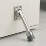 Alloytek - DSB700 Heavy Duty Brass Door Stopper Premium Floor Mounted Door Stop with Rubber Buffer