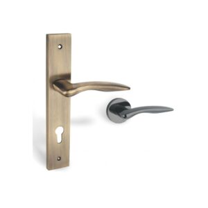 Alloytek - Hector Zinc Door Handle Collection with Lock & Latch