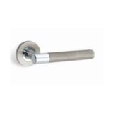 Alloytek - Inca Rose Brass Door Handle Combo Set with 60mm Pin Cylinder Lock & Knob