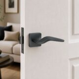 Alloytek - LEEF Brass Door Handle Combo Set with 60mm Pin Cylinder Lock & Knob