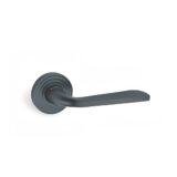 Alloytek - Linea Rose Brass Door Handle Combo Set with 60mm Pin Cylinder Lock & Knob