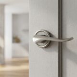 Alloytek - Madrid Brass Door Handle Combo Set with 60mm Pin Cylinder Lock & Knob