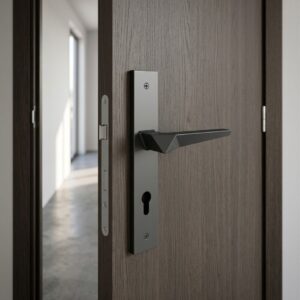 Alloytek - Palett Zinc Door Handle Collection with Lock & Latch