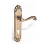 Alloytek - Penta Brass Door Handle Collection with Lock & Latch Options
