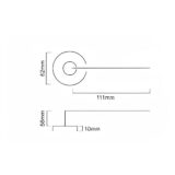 Alloytek - Penta Brass Door Handle Collection with Lock & Latch Options