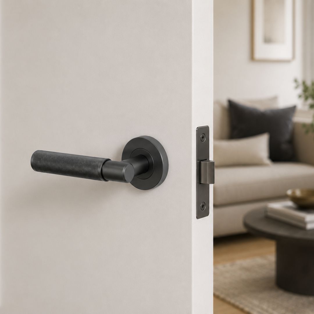 Alloytek - Rose Handle Rose Handle Baby Latch with 60mm Key Pin Cylinder & Knob Lock (QUARTZ)-8 Alloytek - Rose Handle Rose Handle Baby Latch with 60mm Key Pin Cylinder & Knob Lock (QUARTZ)