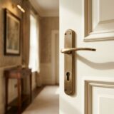 Alloytek - Ruby Brass Door Handle Collection with Lock & Latch