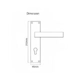 Alloytek - Saphire Brass Door Handle Collection with Lock & Latch