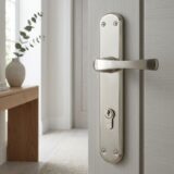 Alloytek - Saphire Brass Door Handle Collection with Lock & Latch