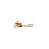 Alloytek - Shark Rose Brass Door Handle Combo Set with 60mm Pin Cylinder Lock & Knob