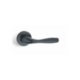 Alloytek - Shark Rose Brass Door Handle Combo Set with 60mm Pin Cylinder Lock & Knob