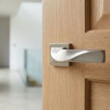 Alloytek - Sierra Zinc Door Handle Combo Set with 60mm Pin Cylinder Lock & Knob