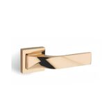 Alloytek - Sierra Zinc Door Handle Combo Set with 60mm Pin Cylinder Lock & Knob