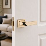 Alloytek - Sierra Zinc Door Handle Combo Set with 60mm Pin Cylinder Lock & Knob