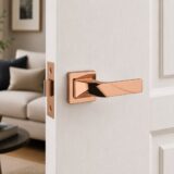 Alloytek - Sierra Zinc Door Handle Combo Set with 60mm Pin Cylinder Lock & Knob