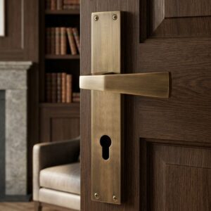 Alloytek - Sydney Brass Door Handle Collection with Lock & Latch