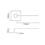 Alloytek - Wind Brass Door Handle Collection with Lock & Latch
