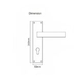 Alloytek - Laser Zinc Door Handle Collection with Lock & Latch Alloytek - Laser Zinc Door Handle Collection with Lock & Latch