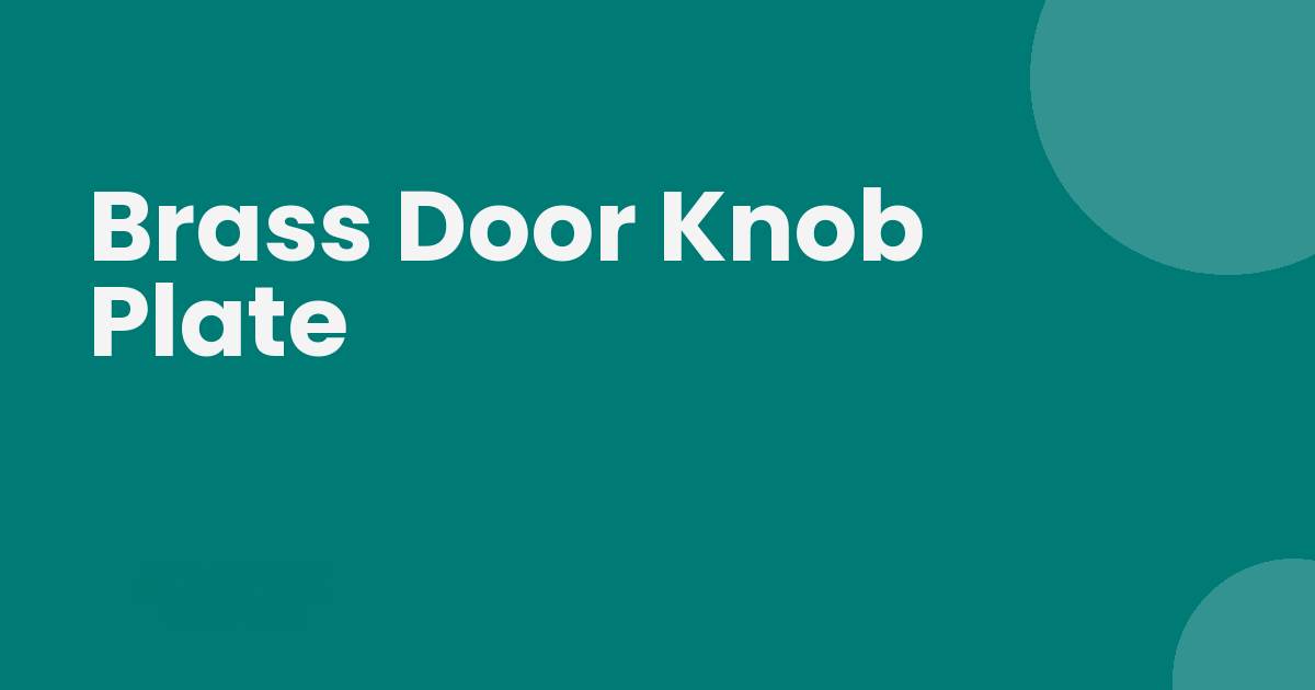 Brass door knob plate set on a heritage wooden door