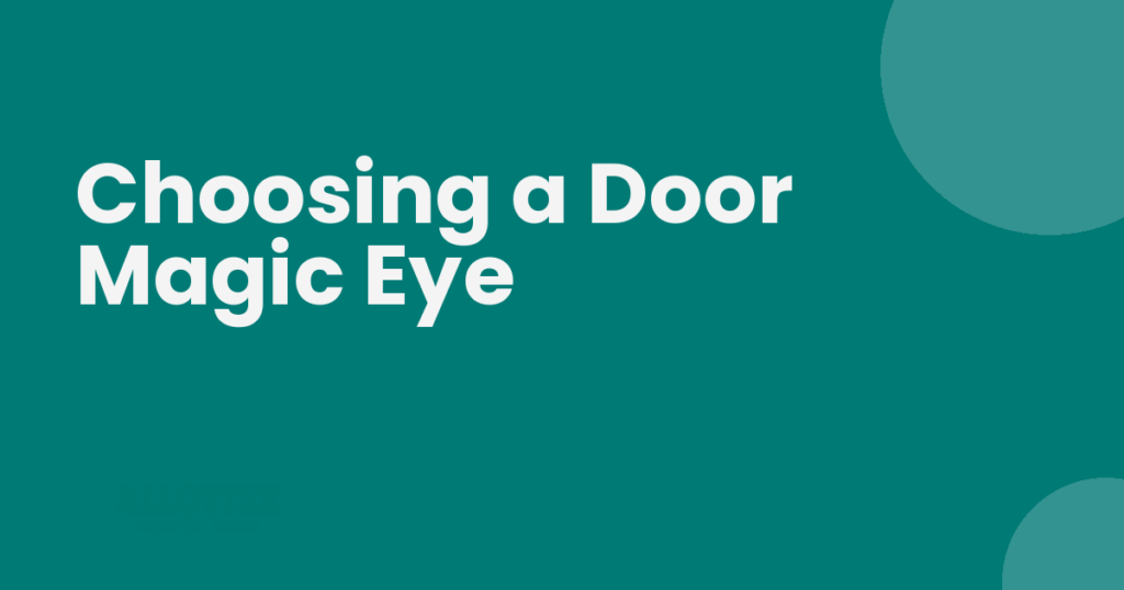 Brass door magic eye fitted at eye level on a wooden main door