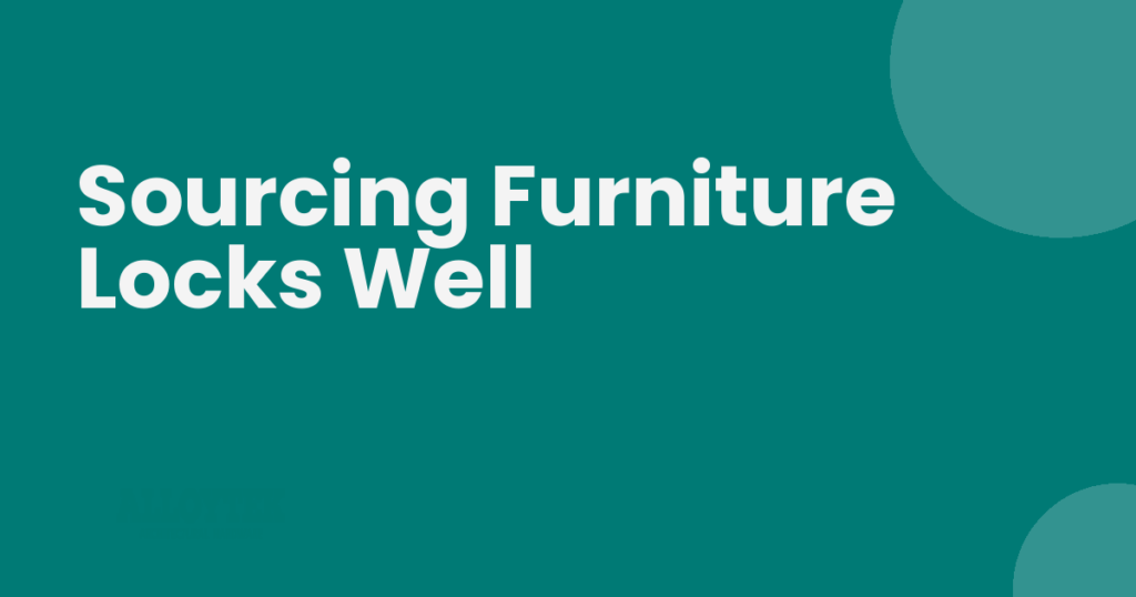 Cupboard and drawer locks from furniture locks manufacturers in India on a wardrobe